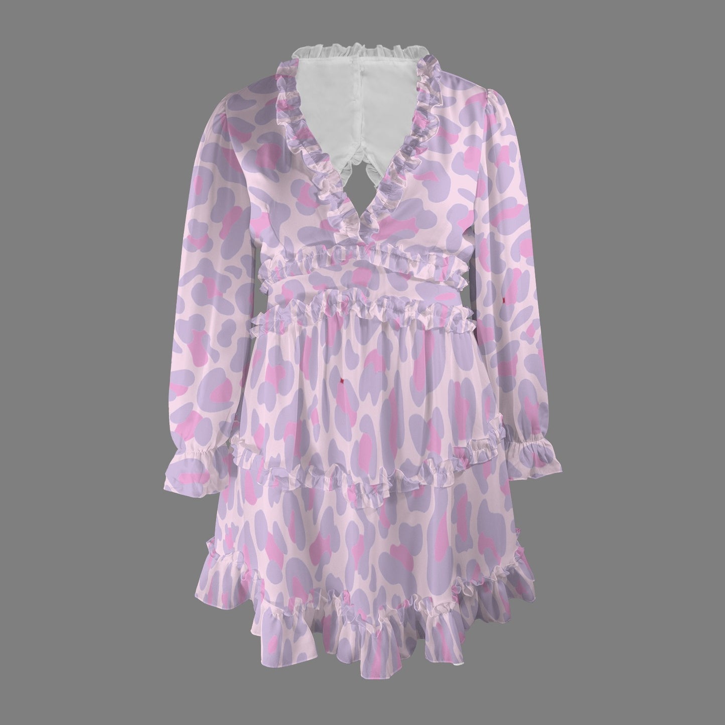 Liliac Pink Leopard Dress