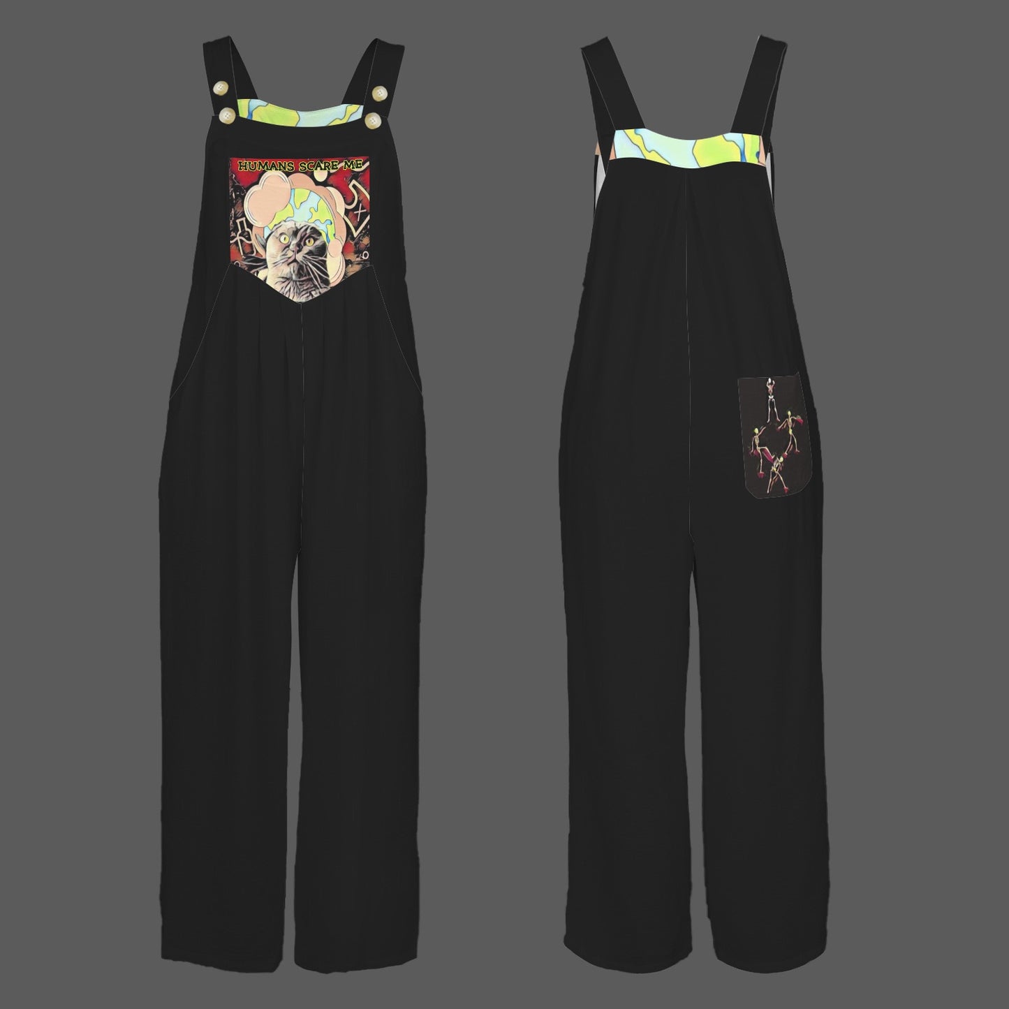 Jimmy Jumpsuit Black Yellow Stripes