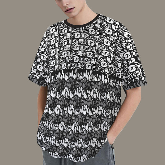 Hidden Name T-shirt Grey White Black Ransie