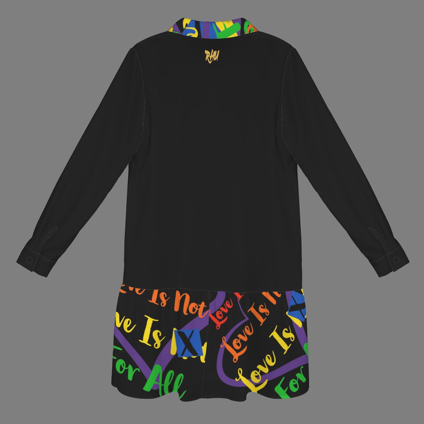 LINFA T SHIRT DRESS BLACK