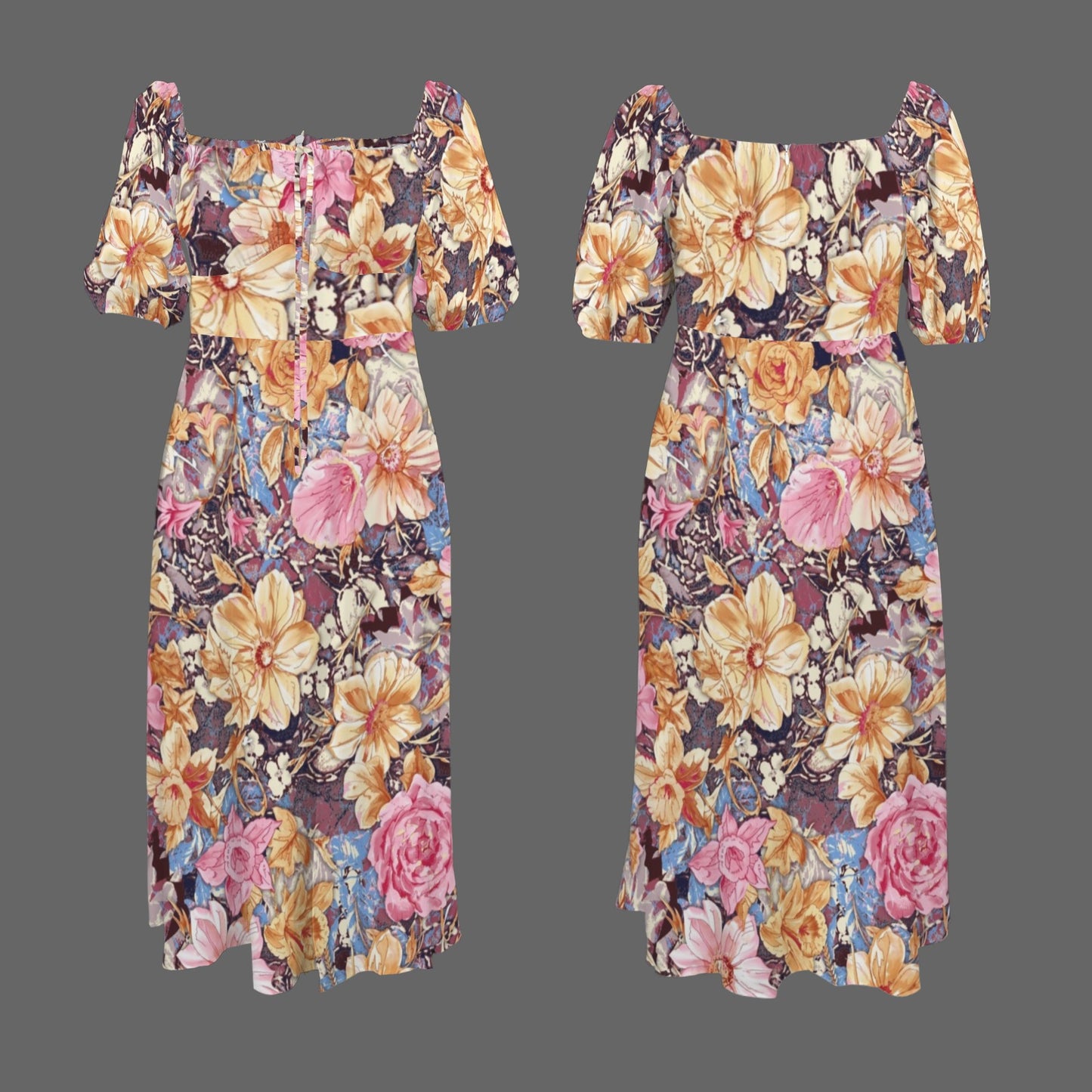 Flowers Long Dress
