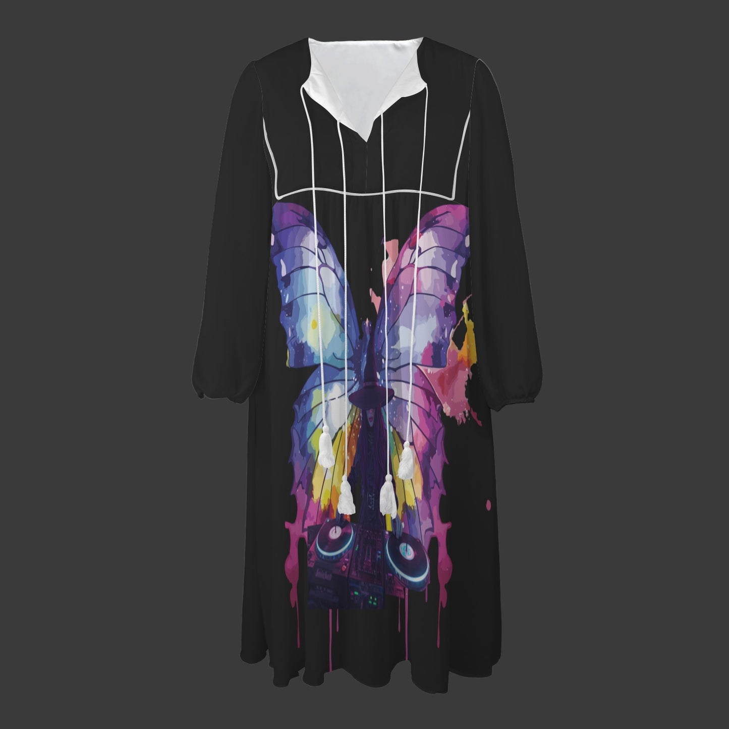 S-Witch Up Sleeve Long Dress