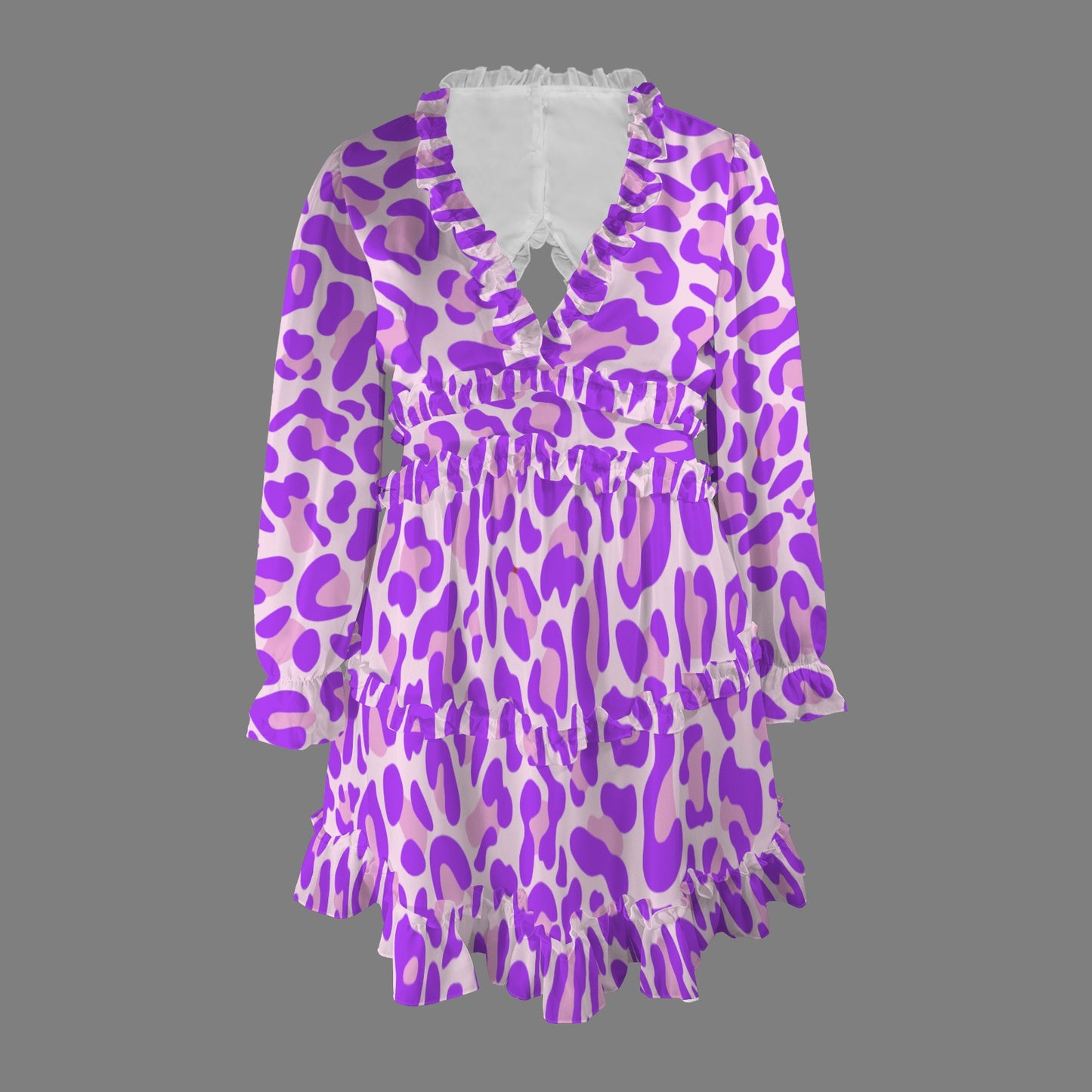 Violet Leopard Dress