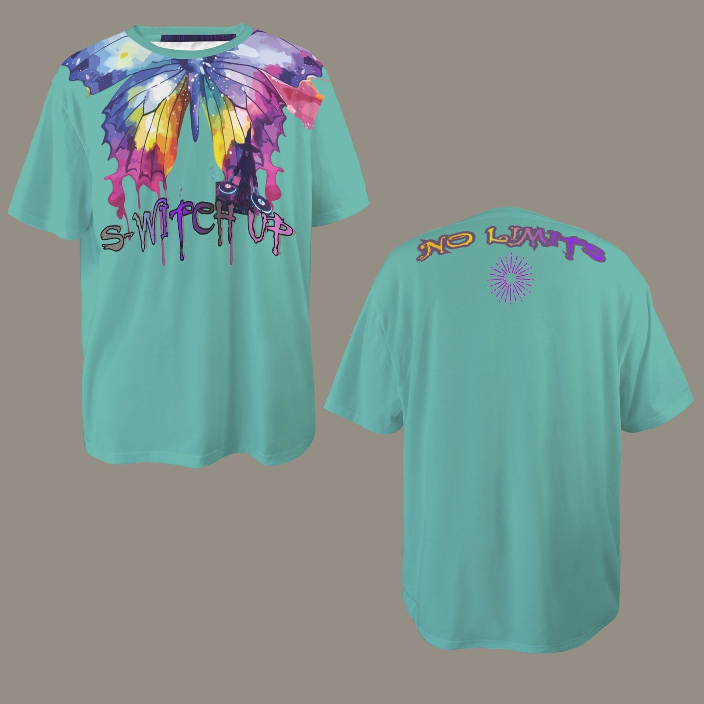 S-WITCH UP WAVE BUTTERFLY T-SHIRT GREEN