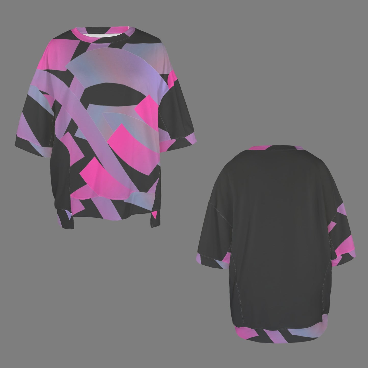 Let's Connect Hem T-Shirt Black