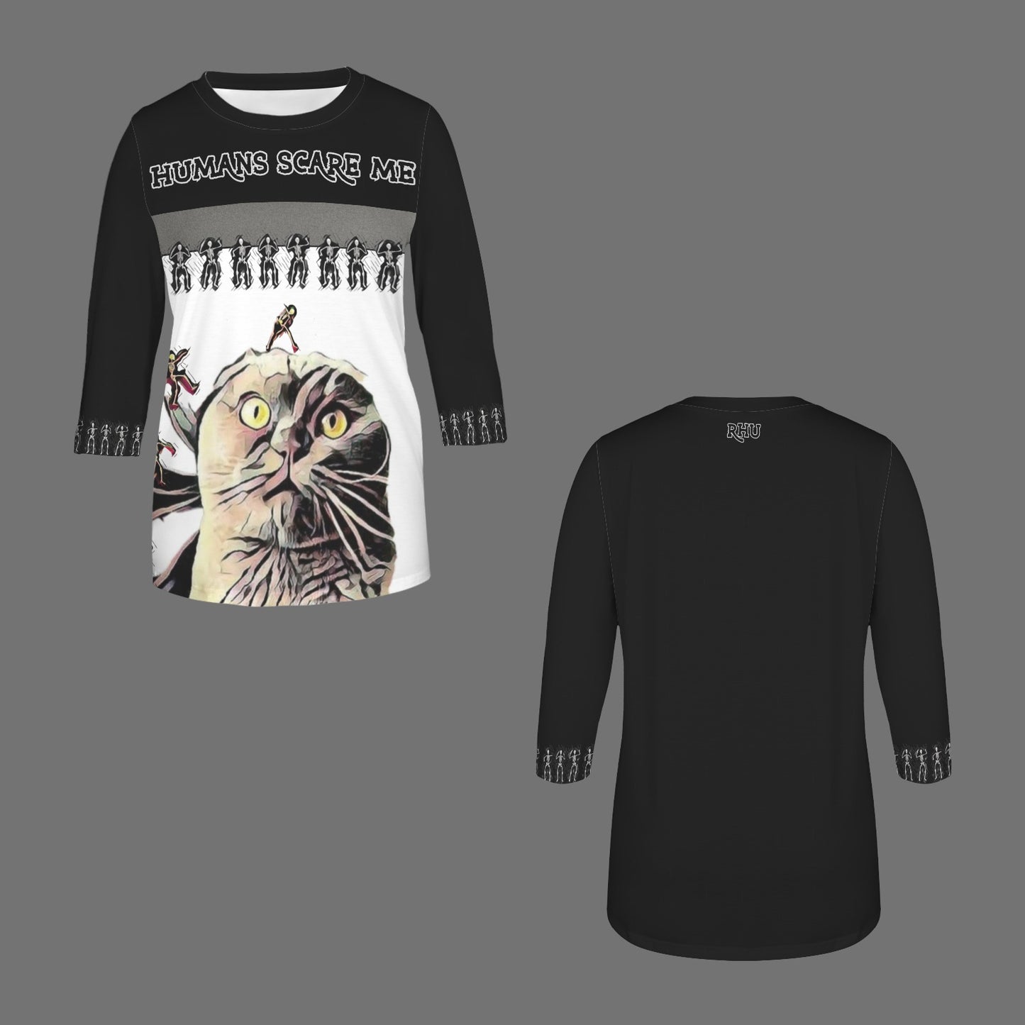 Jimmy Cat No Ears Slob Dance Humans Scare Me Shirt