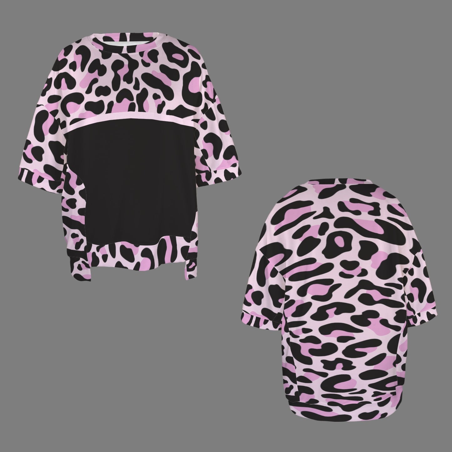 Maglia mamma Leopard Pink Black