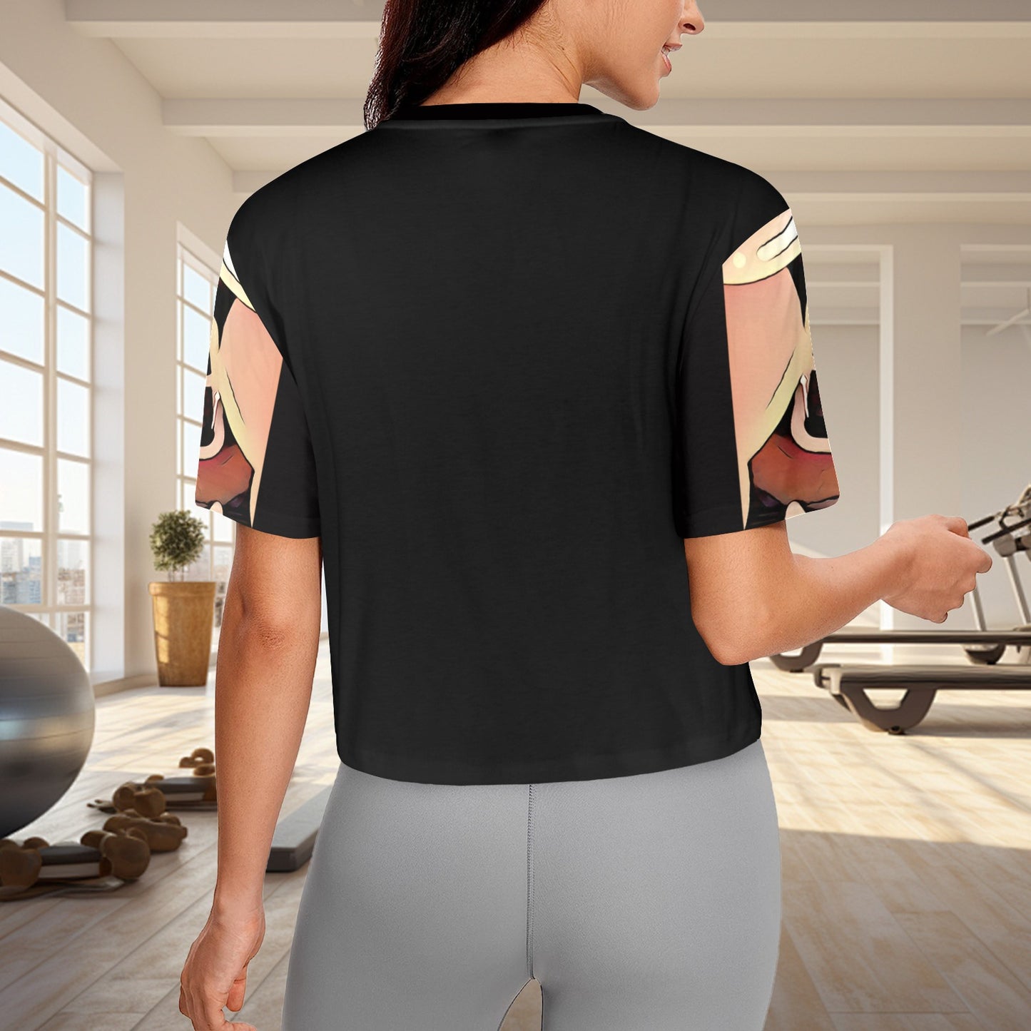 Humans Scare Me Cropped T-Shirt