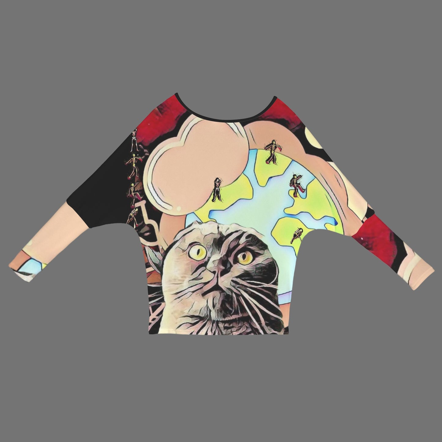 Humans Scare Me Off Shoulder Sweater