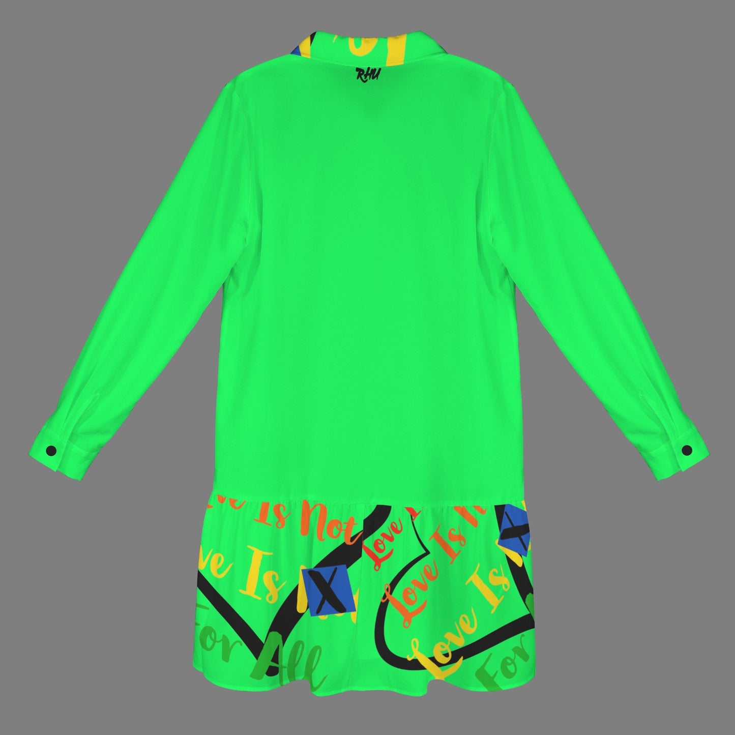 LINFA T SHIRT DRESS BRIGHT GREEN