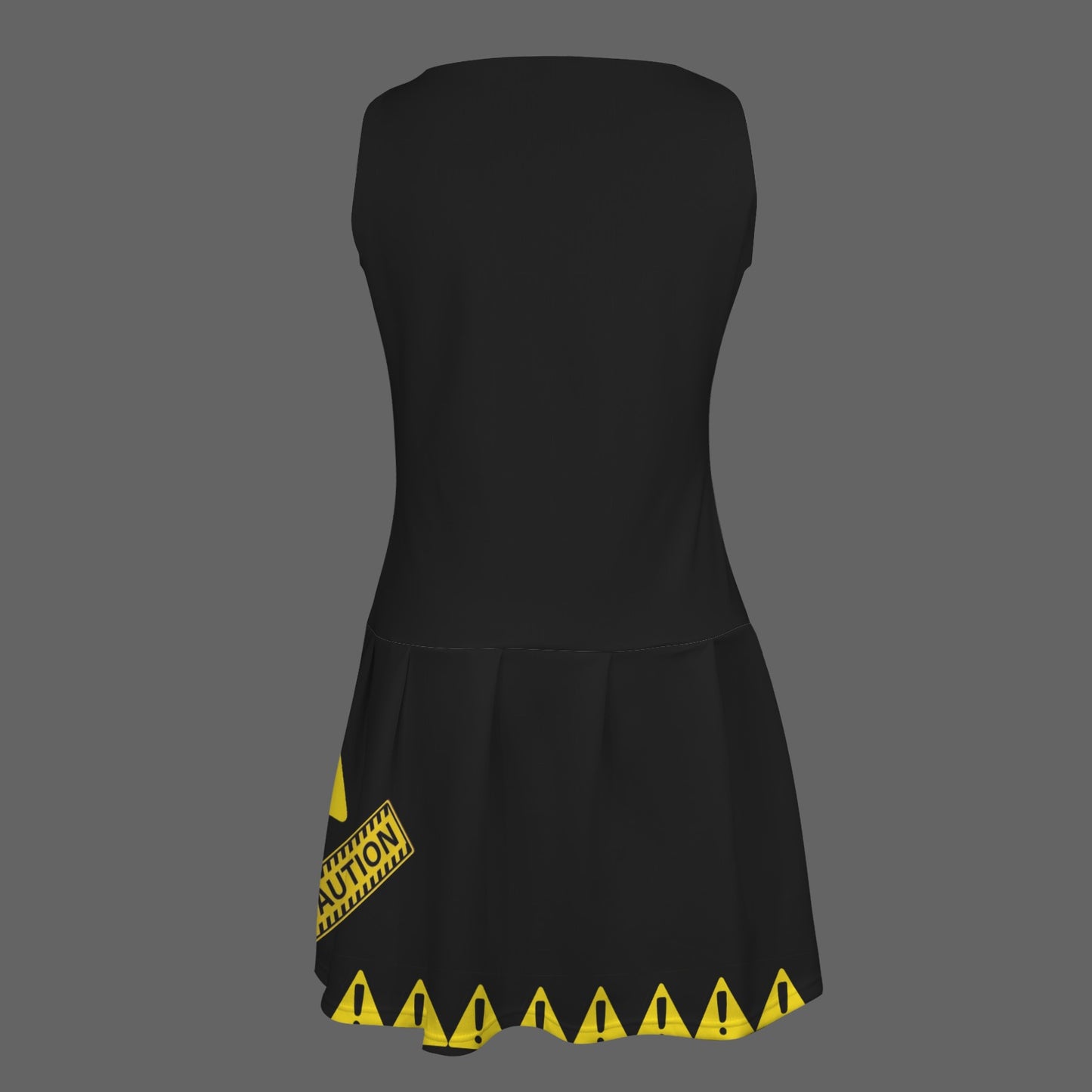Caution Pleated Dress