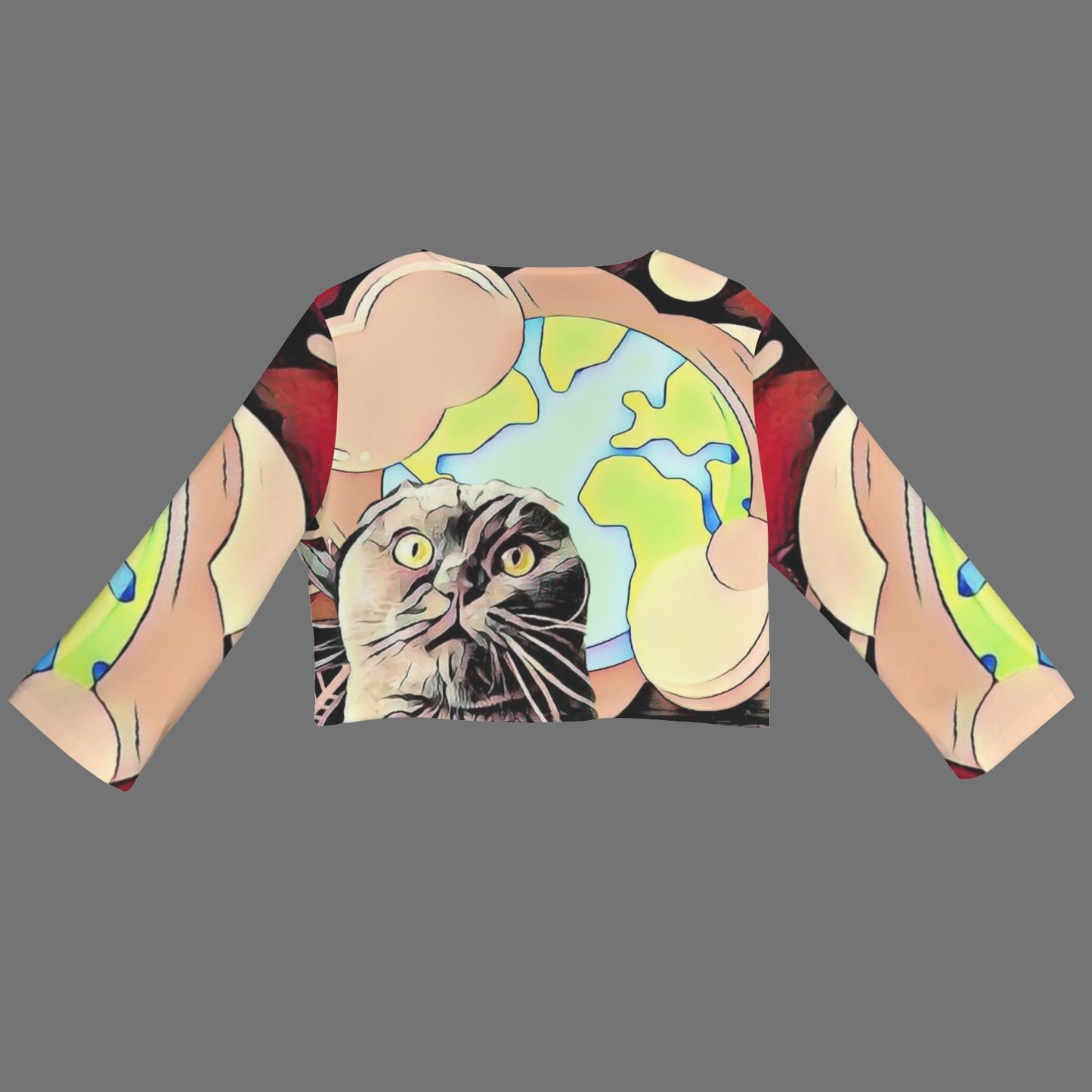 Humans Scare MeCropped Jacket