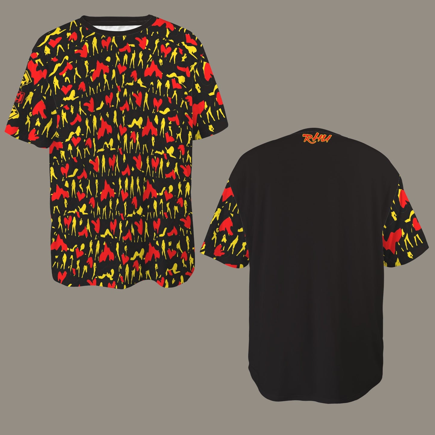 Mosquitoes Hearts Black T-shirt - Caution Sleeve