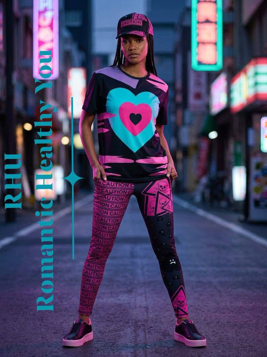 Se Son Rose - Heart Black T-Shirt