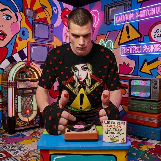 RANSIE CARTOON CAUTION T-SHIRT