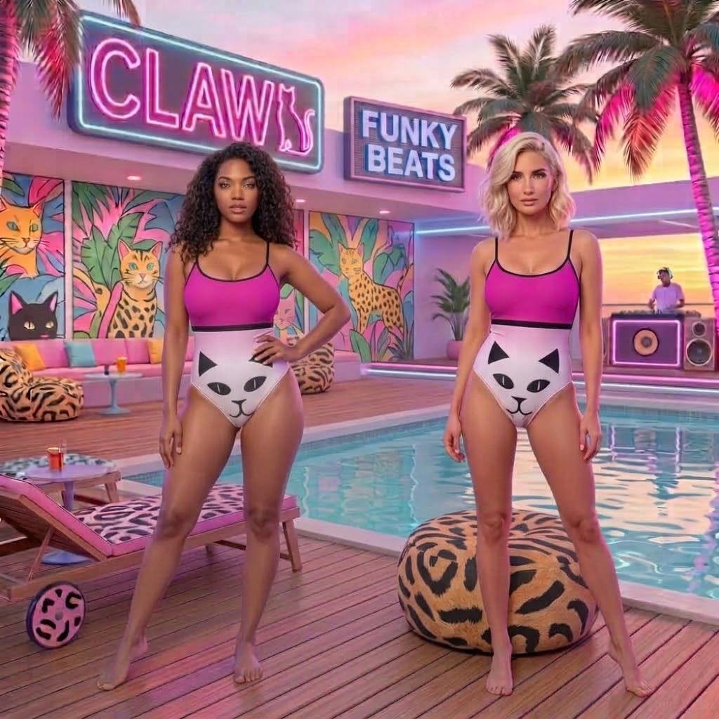 Women's One-piece Swimsuit KittyKat