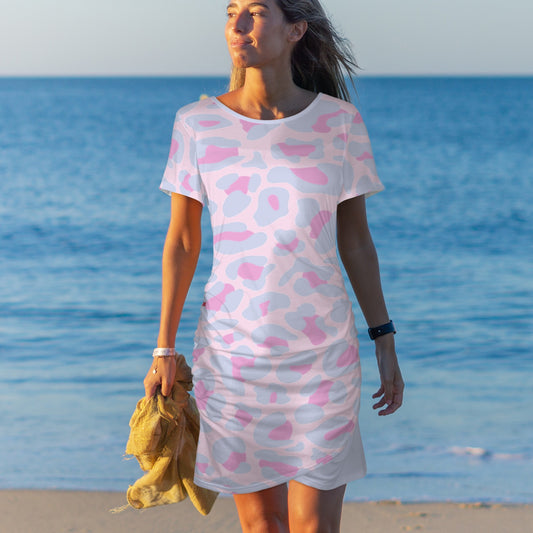 Light Aziel Pink Leopard Bodycon Dress