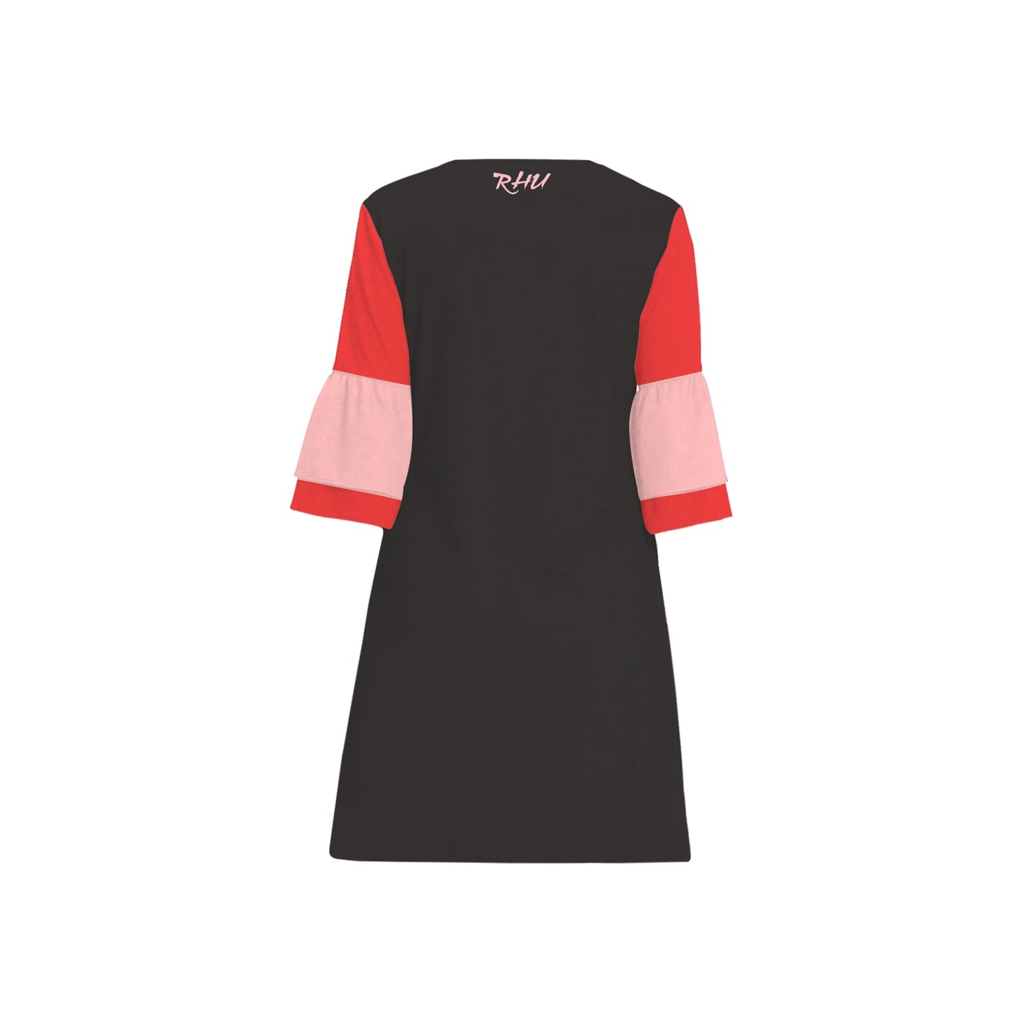 Ransie V Neck Kiss Dress Roses