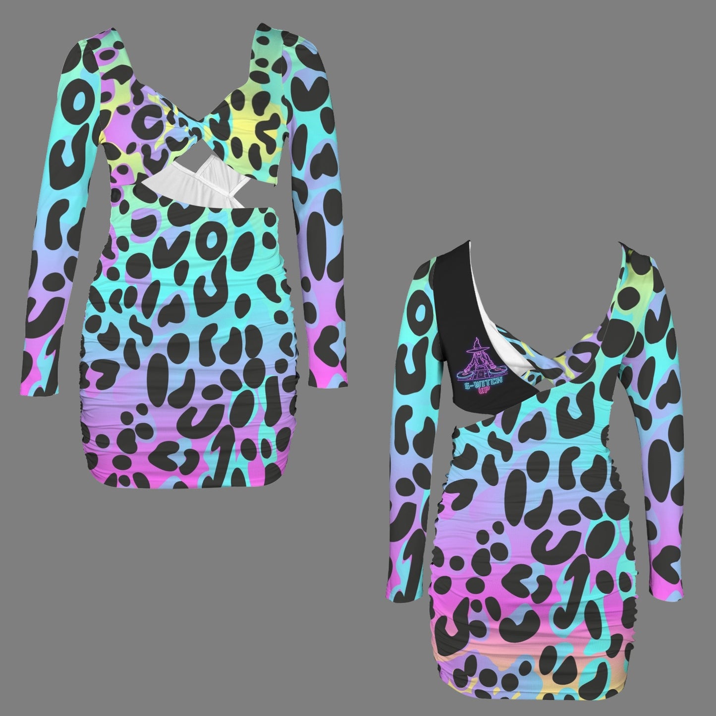 S-Witch Up Backless Cut Out Bodycon