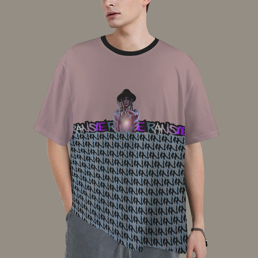 RANSIE IN NEVERLAND FIGURE GHOSTS WALL BLUE T-SHIRT