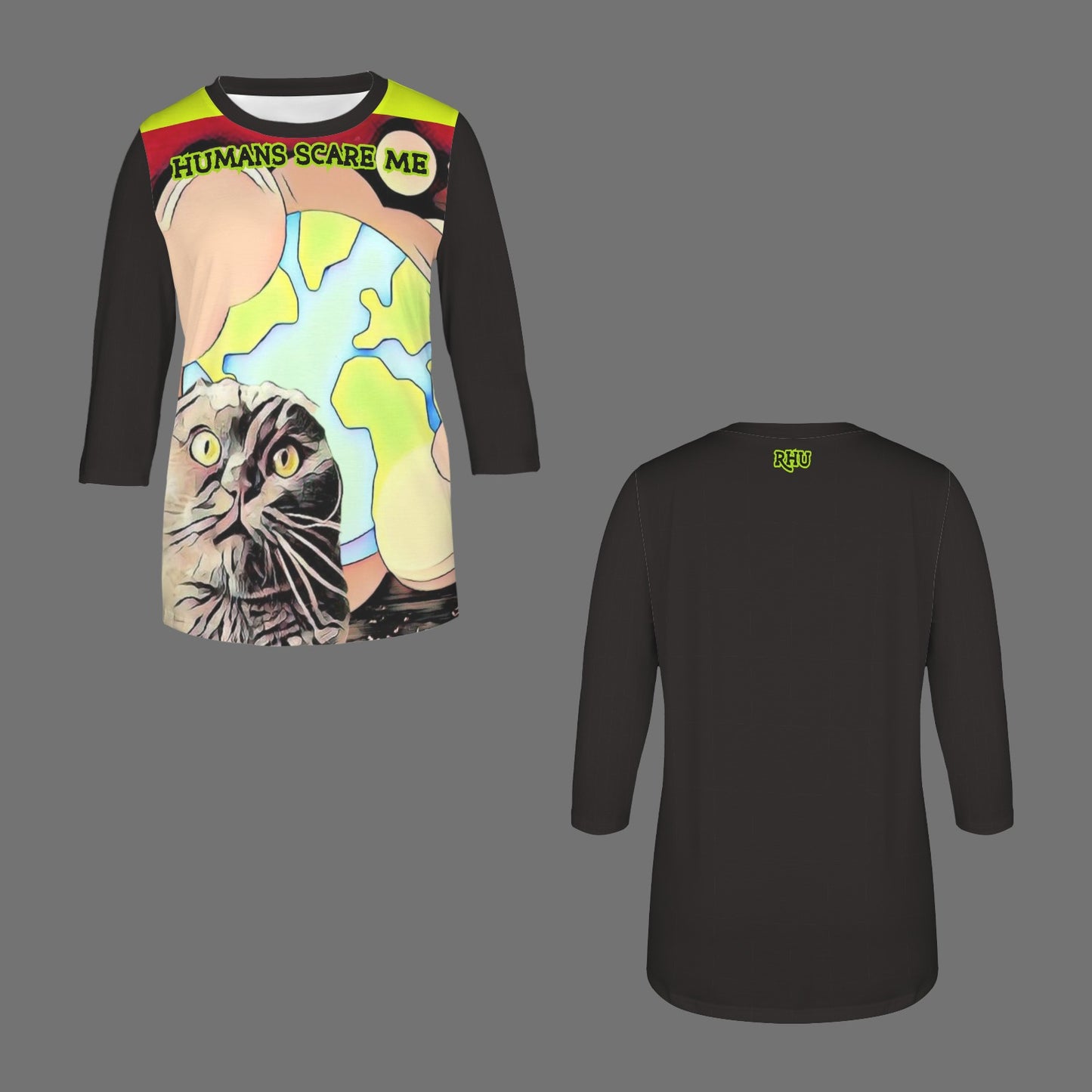 Jimmy Cat No Ears Slob Dance Humans Scare Me Shirt