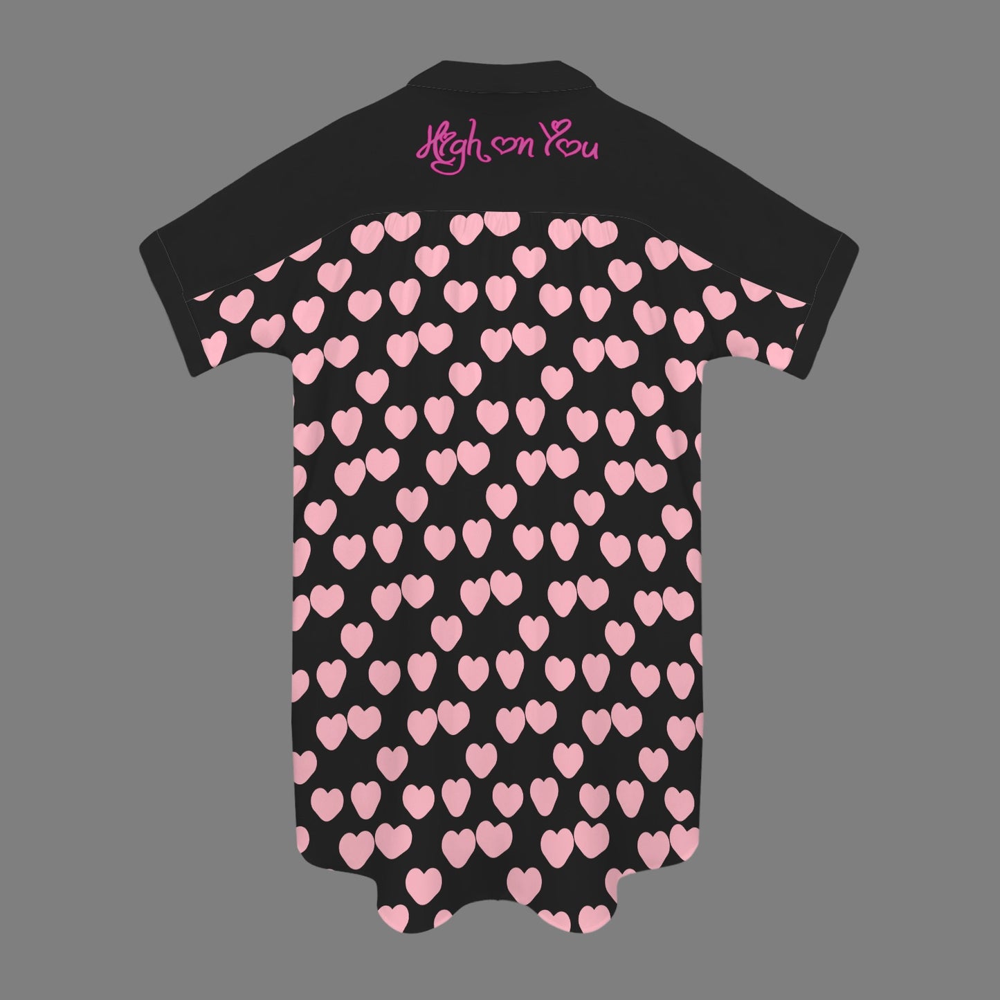 High On You T Shirt Dress Short Sleeve Black