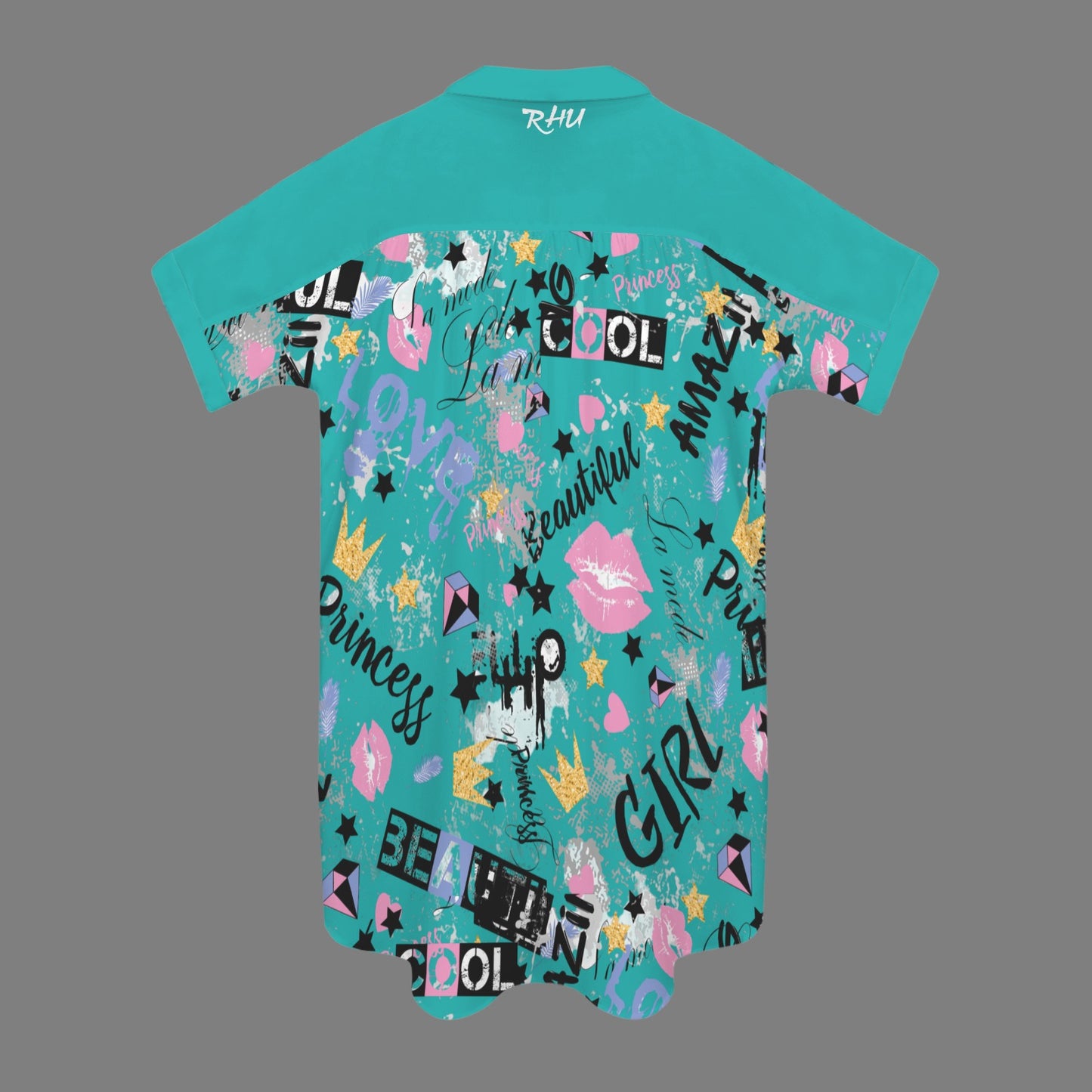 Feel Amazing T-Shirt Dress Torquoise