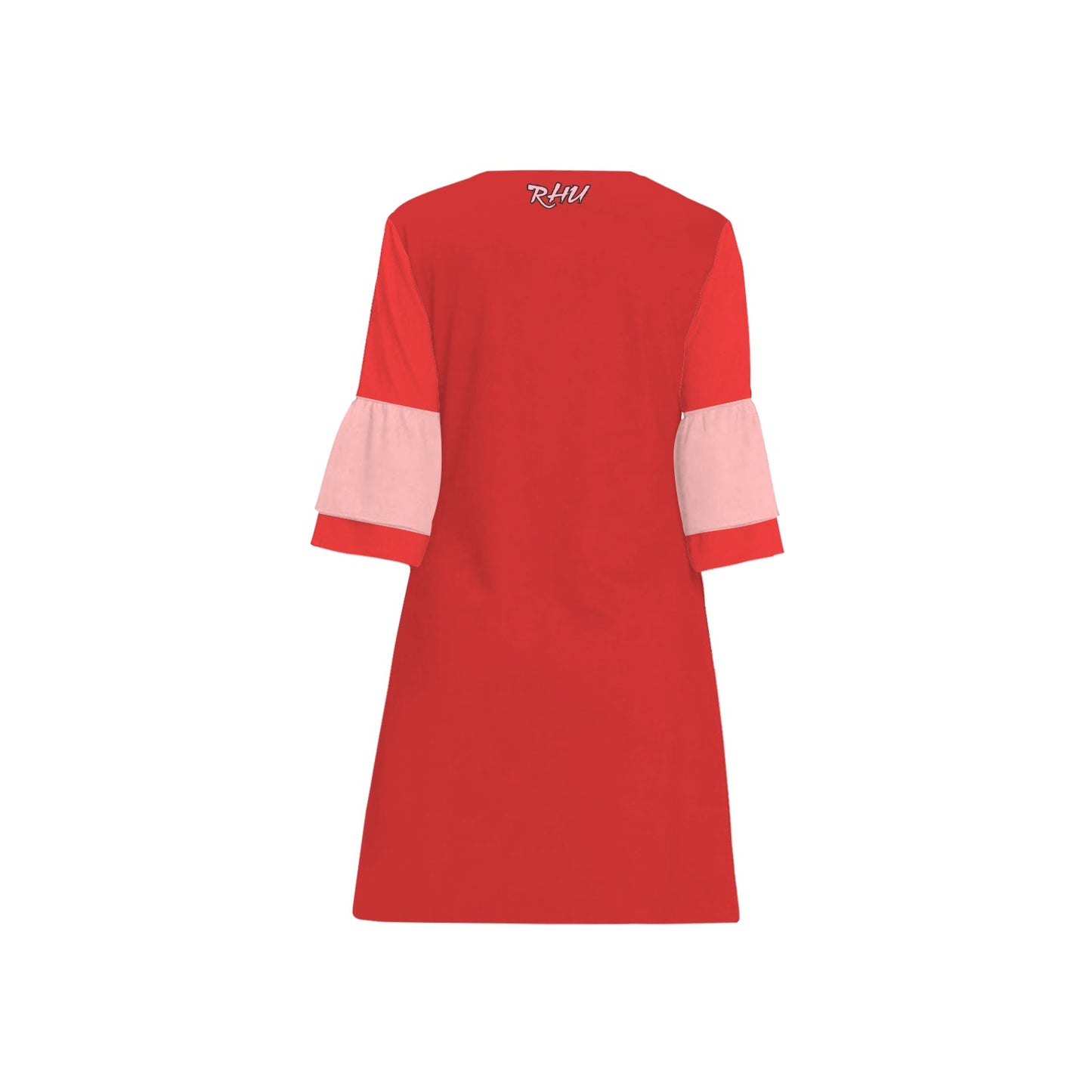Ransie V Neck Kiss Dress Roses