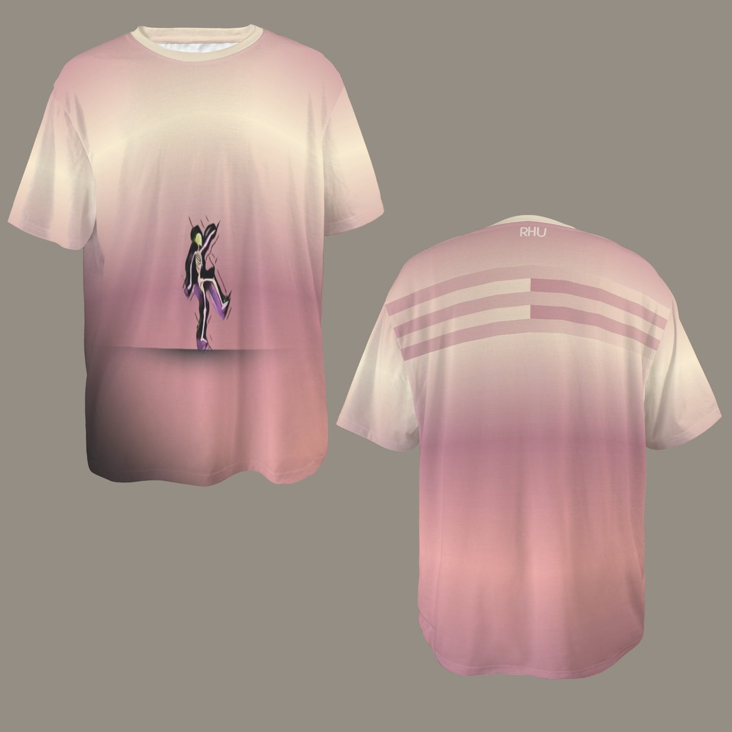 HSM T-shirt Skeleton Sand Pale Pink