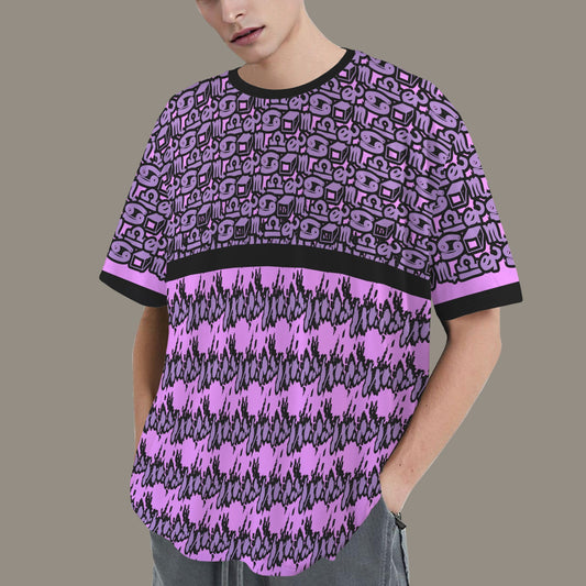 Hidden Name T-shirt Hot Hot Pink Lilac Black