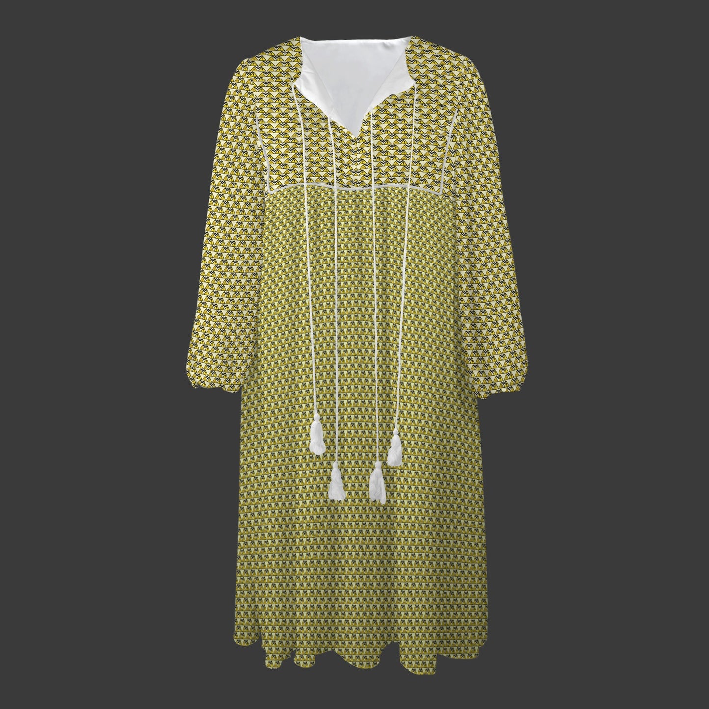 Caution Signs Light Yellow Long Dress