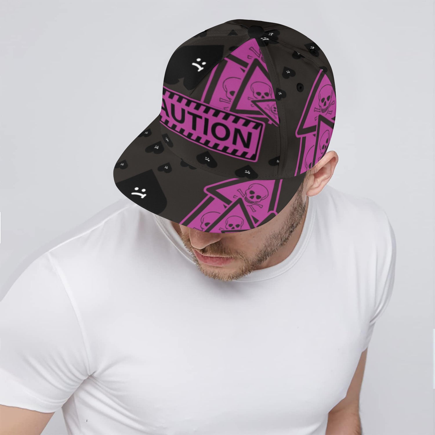 Caution Snapback Cap - Play VIDEO