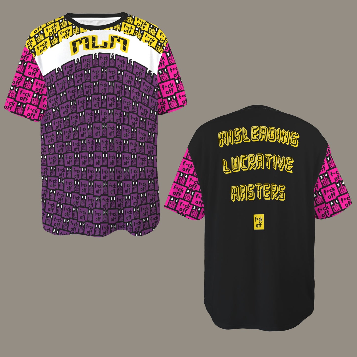 FUCK OFF MLM BLACK T-SHIRT