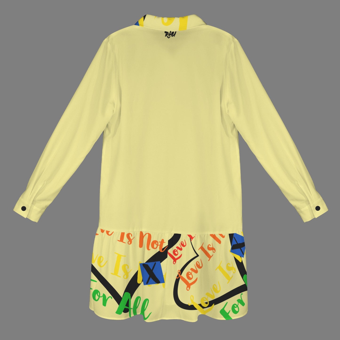 LINFA T SHIRT DRESS PALE YELLOW HEART