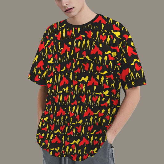 Mosquitoes Hearts Black T-shirt - Caution Sleeve