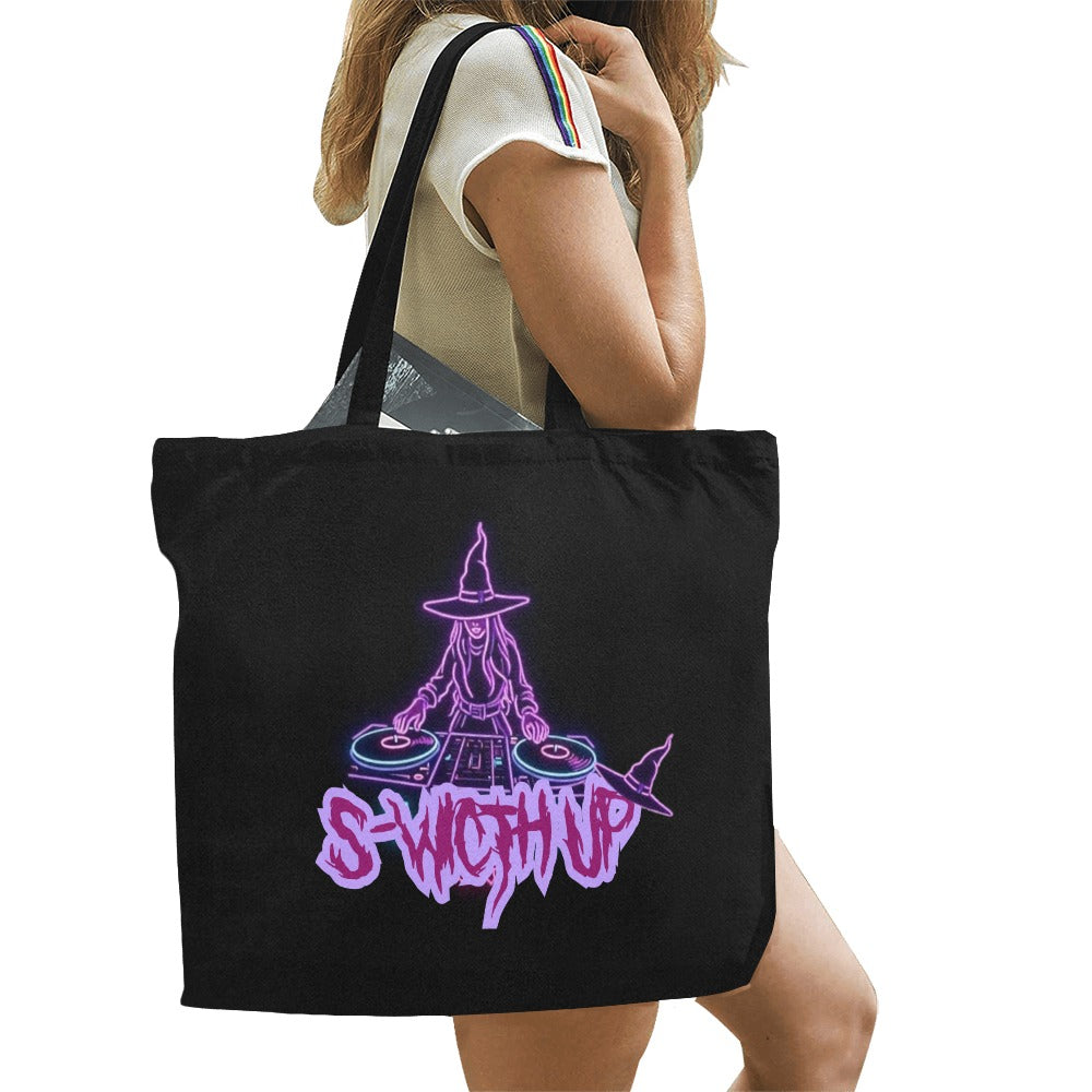 S-WITCH UP Canvas Tote Bag Multi Leopard