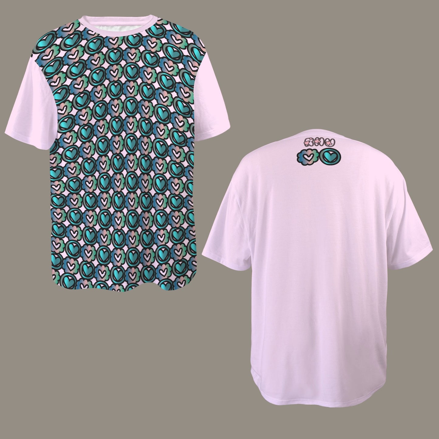 SE SON ROSE T-SHIRTPINK GREEN