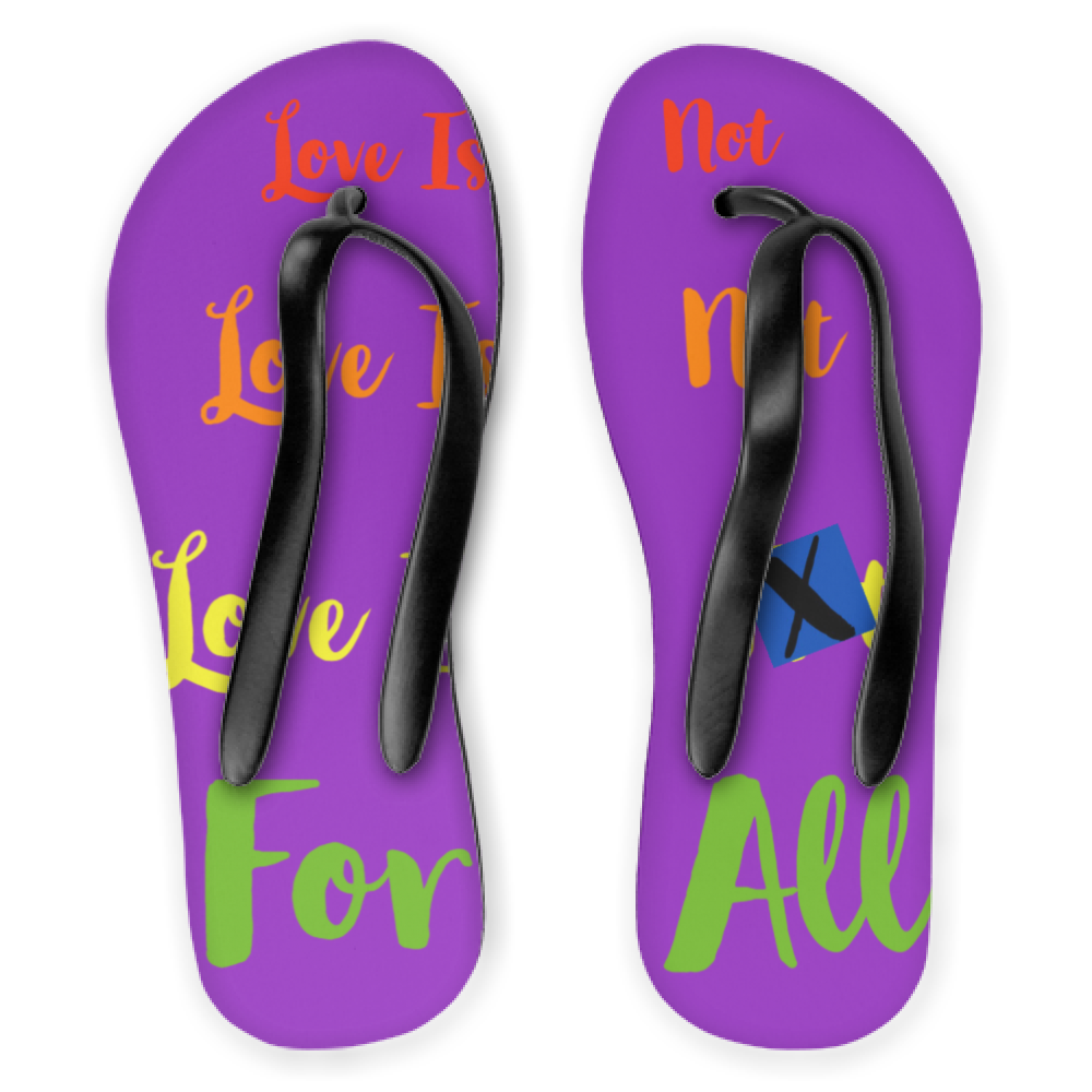 Infradito HUMAN RIGHTS LINFA FLIP FLOPS Rainbow RHU Romantic Healthy You
