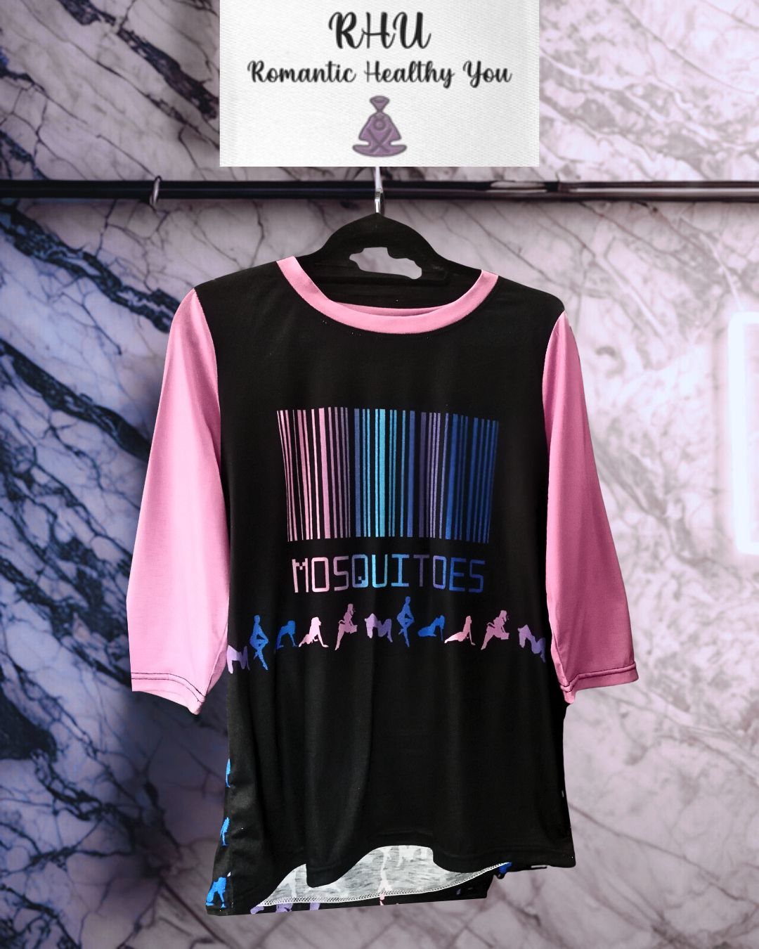 Mosquitoes Price Tag Pink Sleeve T-Shirt