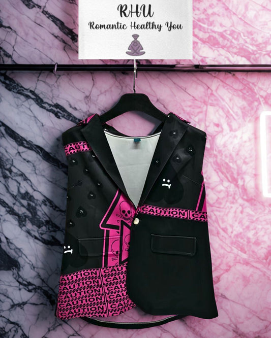 Pinky CAUTION Waistcoat V1