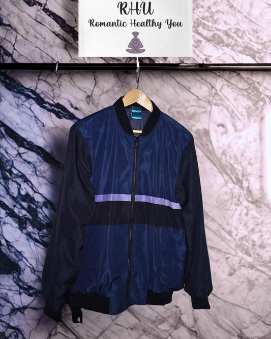 Night Blue Black Men's Jacket