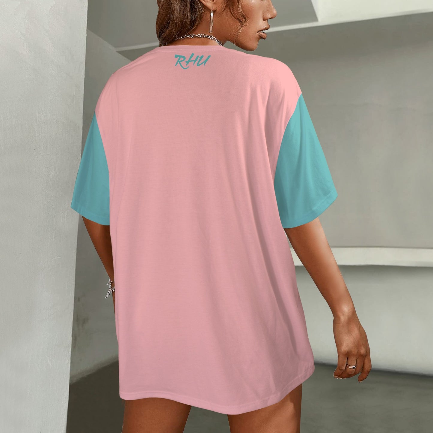 Hidden Name T-shirt Mouth Cookies Pink Torquoise