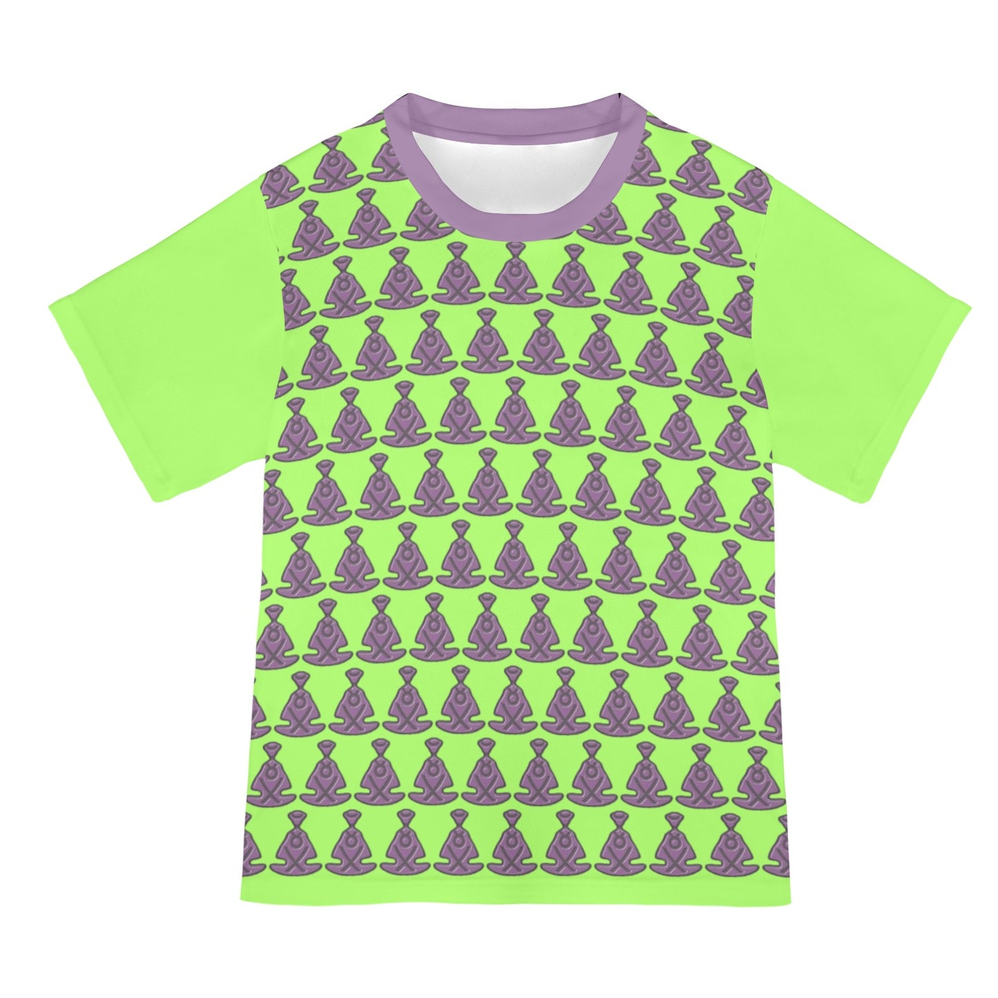 Buddha Light Green Unisex Mesh Cloth T-shirt