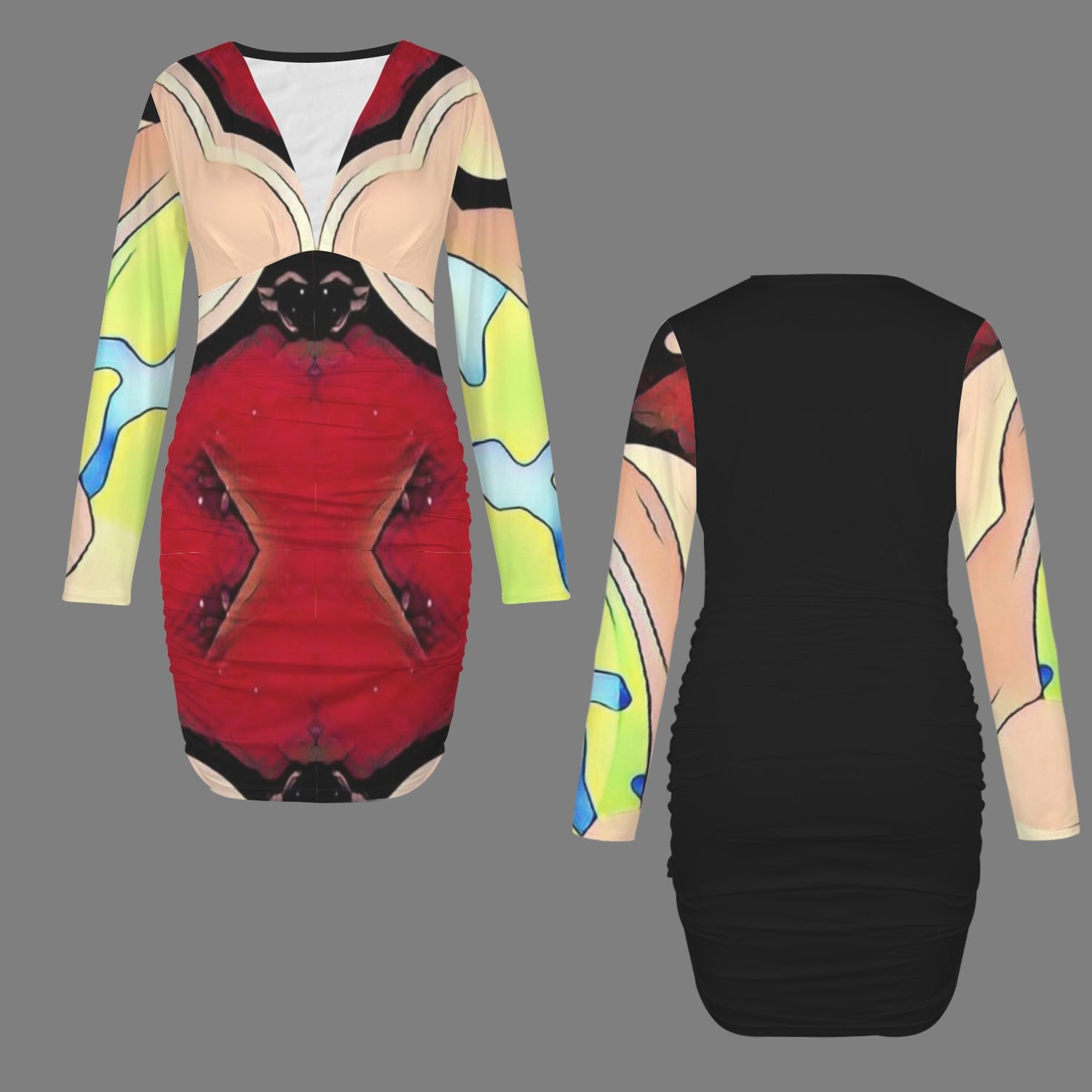 humans scare me bodycon dress
