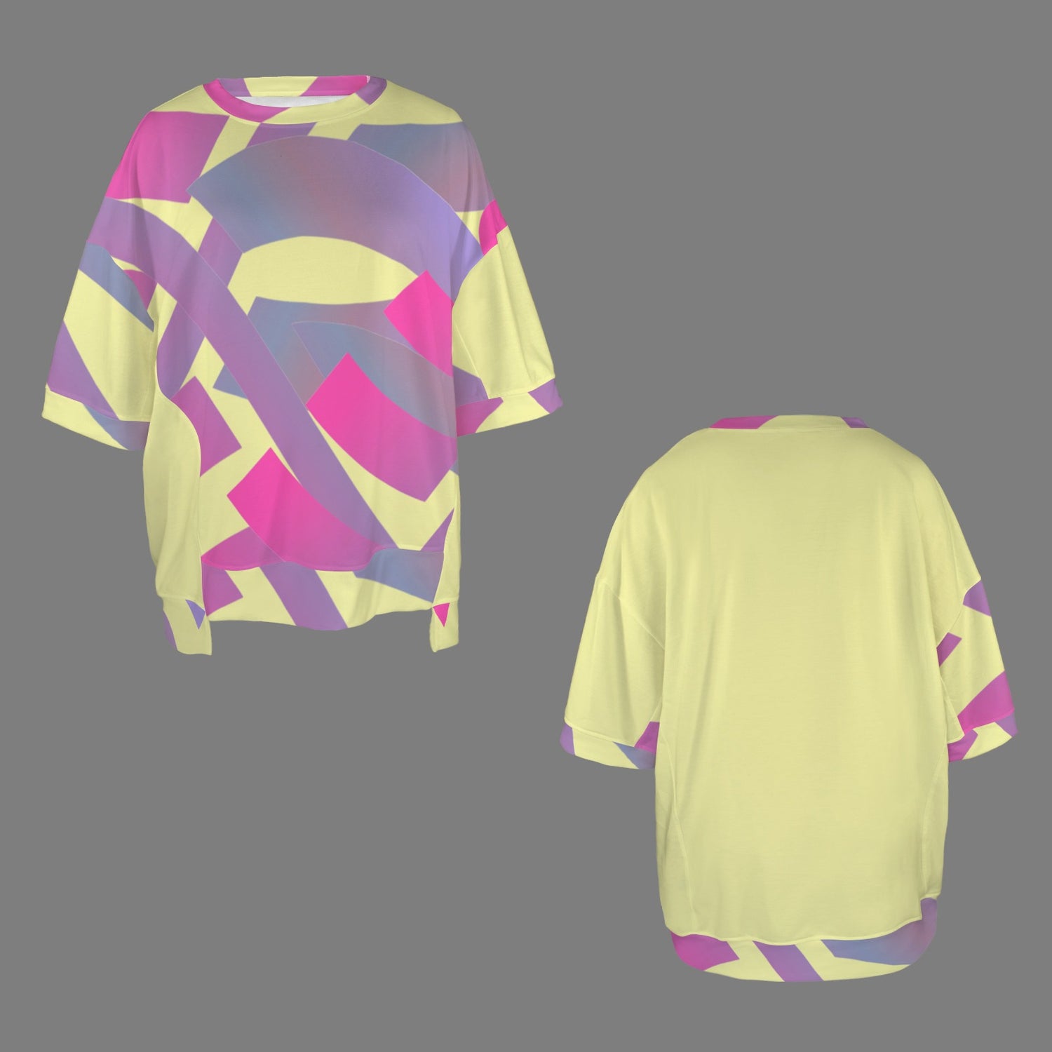Let's Connect Hem T-Shirt Yellow