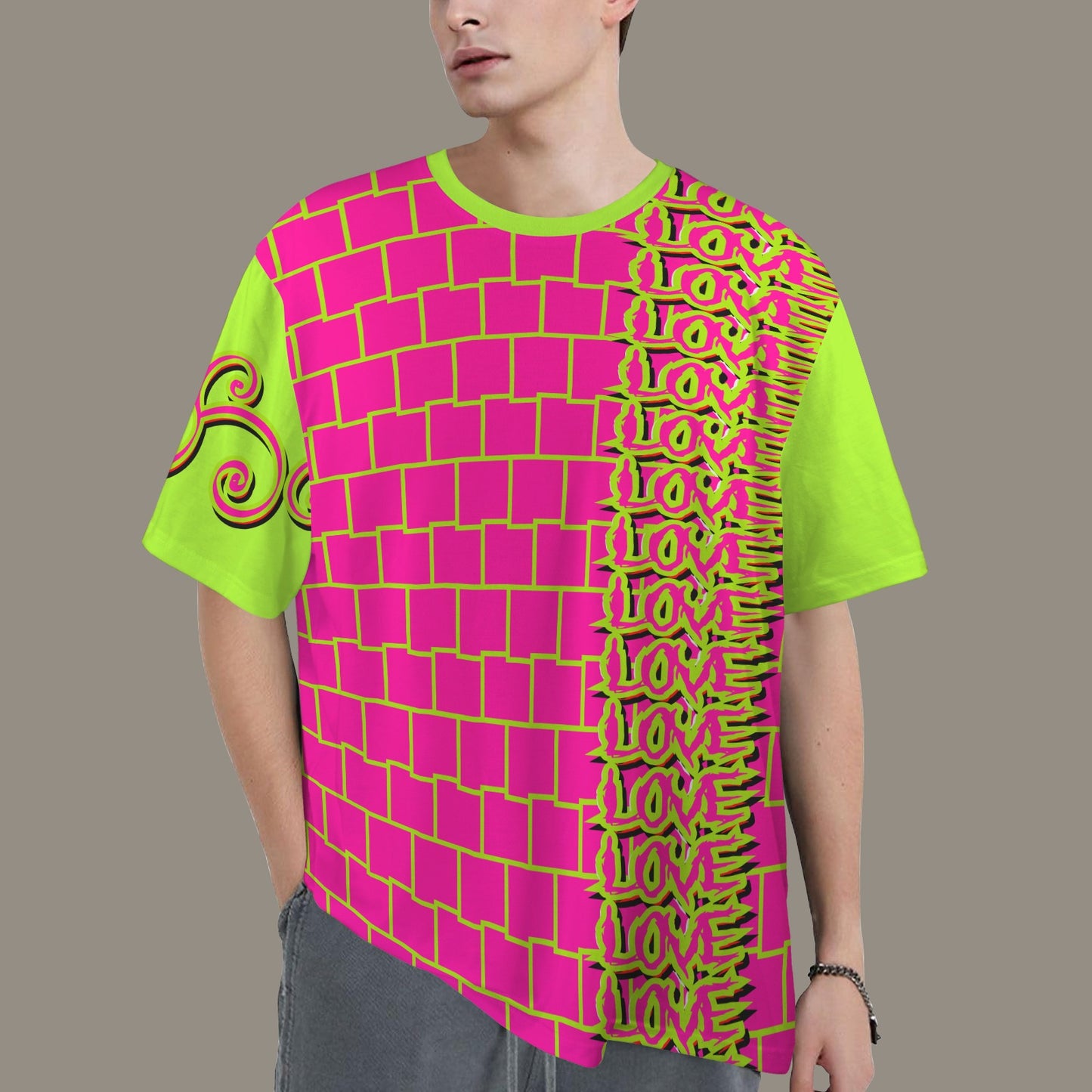 SE SON ROSE - PINK LOVE WALL - BRIGHT GREEN