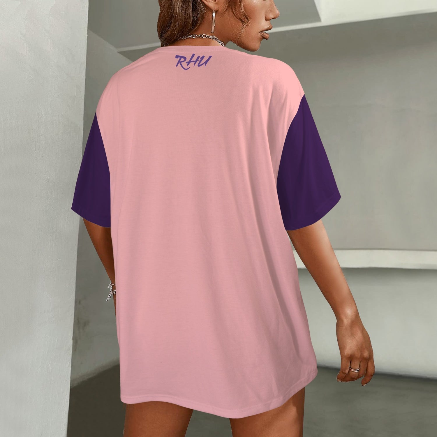 Hidden Name T-shirt Mouth Cookies Pink Purple