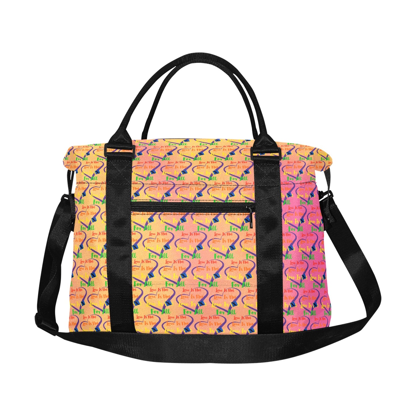 LINFA Little Hearts Sunset Large Capacity Duffle Bag