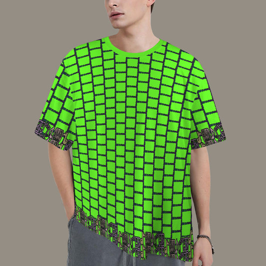 Hidden Name T-shirt Green Notes