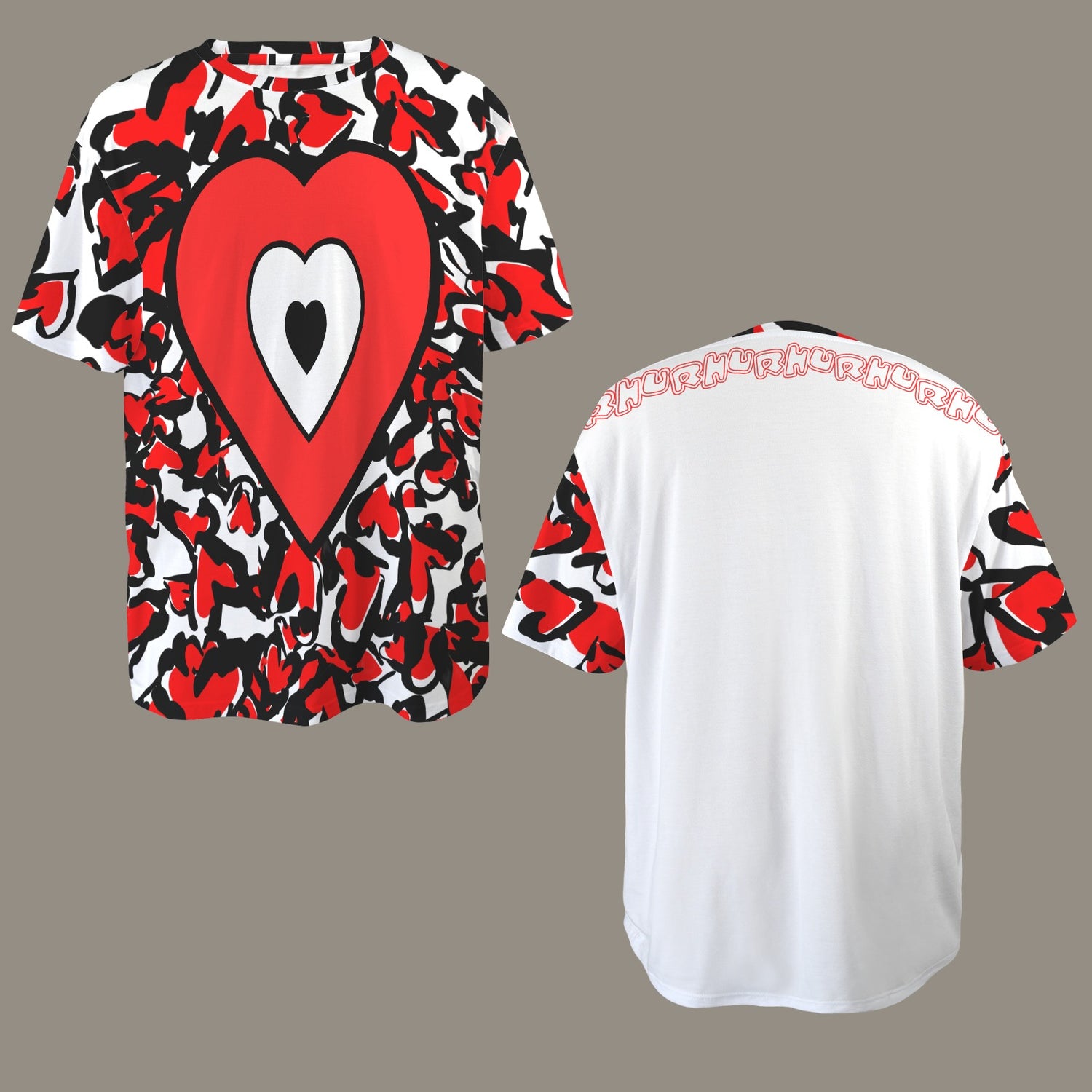 Se Son Rose (LoVe U Till I Die) Red White Heart T-Shirt - White V2